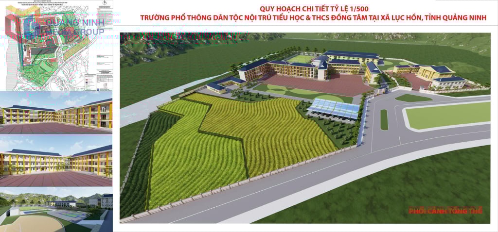 डोंग टैम प्राथमिक और माध्यमिक बोर्डिंग स्कूल की योजना बनाना।