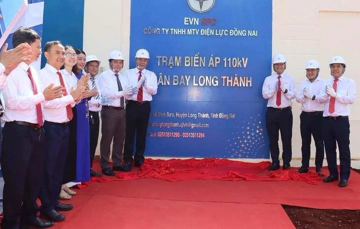 Đóng điện công trình điện 110kV phục vụ sân bay Long Thành - Ảnh 1.