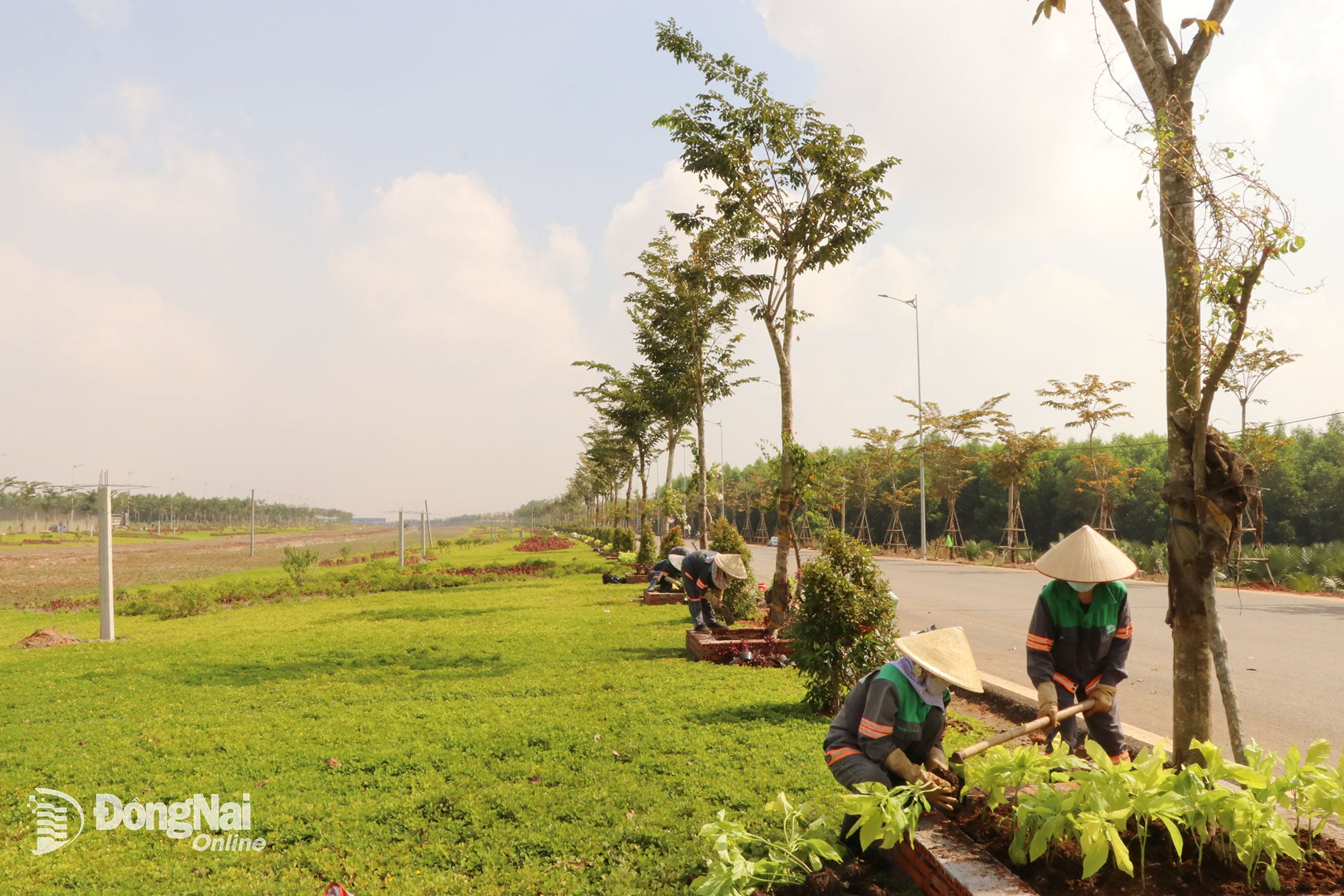 តំបន់អាកាសយានដ្ឋានអន្តរជាតិឡុងថាញ់ ដែលកំពុងសាងសង់ បានកត់ត្រាលទ្ធផលត្រួតពិនិត្យគុណភាពខ្យល់ដែលបំពេញតាមស្តង់ដារ។ រូបថត៖ ហ័ងឡុក