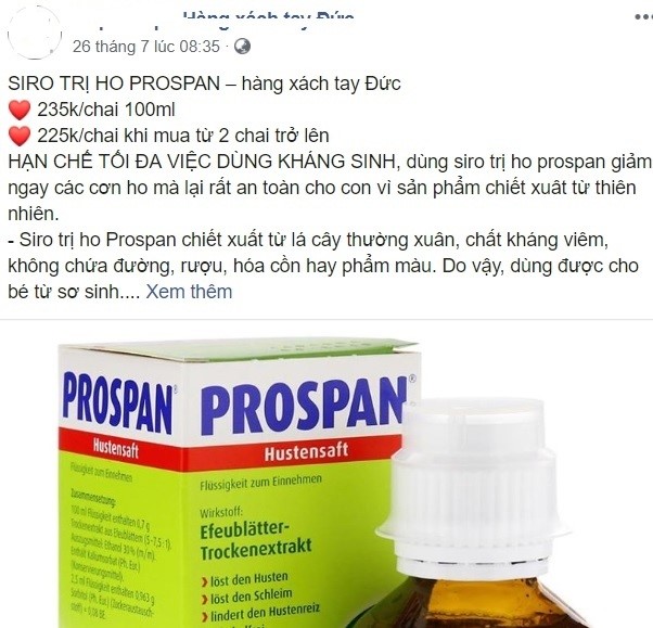 Cẩn trọng với Prospan xách tay: Dấu hiệu nhận diện hàng chính hãng mẹ cần biết- Ảnh 1.