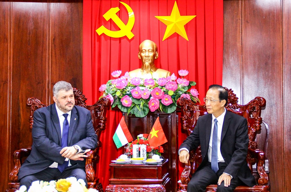 Místopředseda Provinčního lidového výboru - Nguyen Truc Son přijal maďarského generálního konzula - Lehocz Gabora.