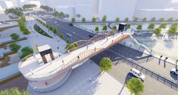 Triển khai xây 2 cầu đi bộ qua đường Tôn Đức Thắng, đặt mốc thời gian hoàn thành - Ảnh 2.