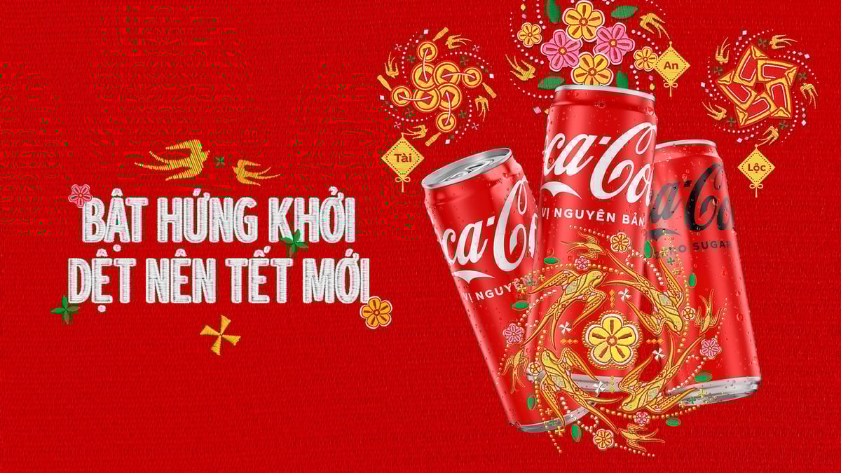 Coca-Cola Việt Nam chính thức khởi động chiến dịch Tết 2026 với thông điệp ‘Bật hứng khởi, dệt nên Tết mới’. Ảnh: Coca-Cola Việt Nam.