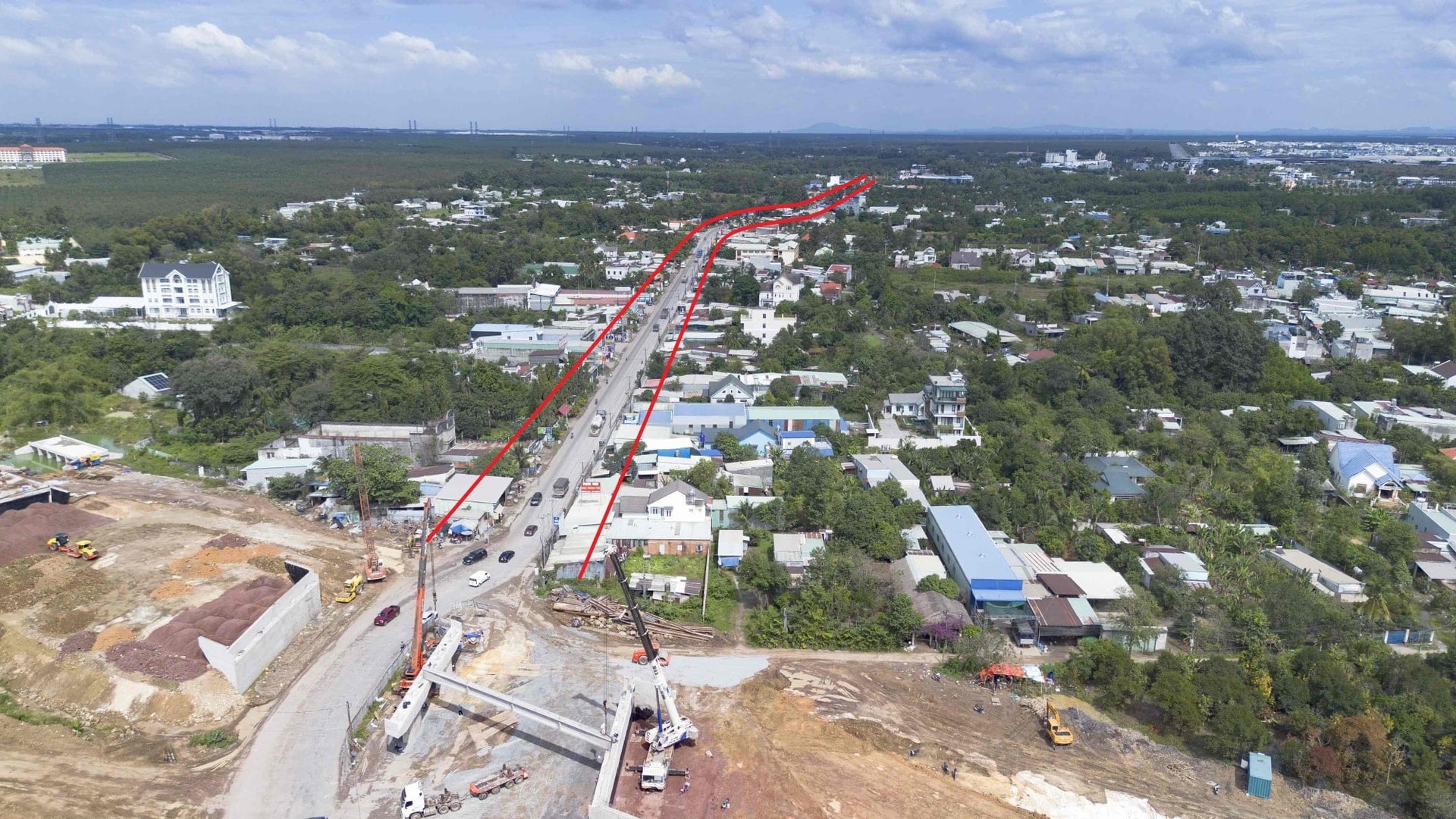 المنطقة التي من المقرر تنفيذ مشروع الطريق الإقليمي رقم 769 فيها.