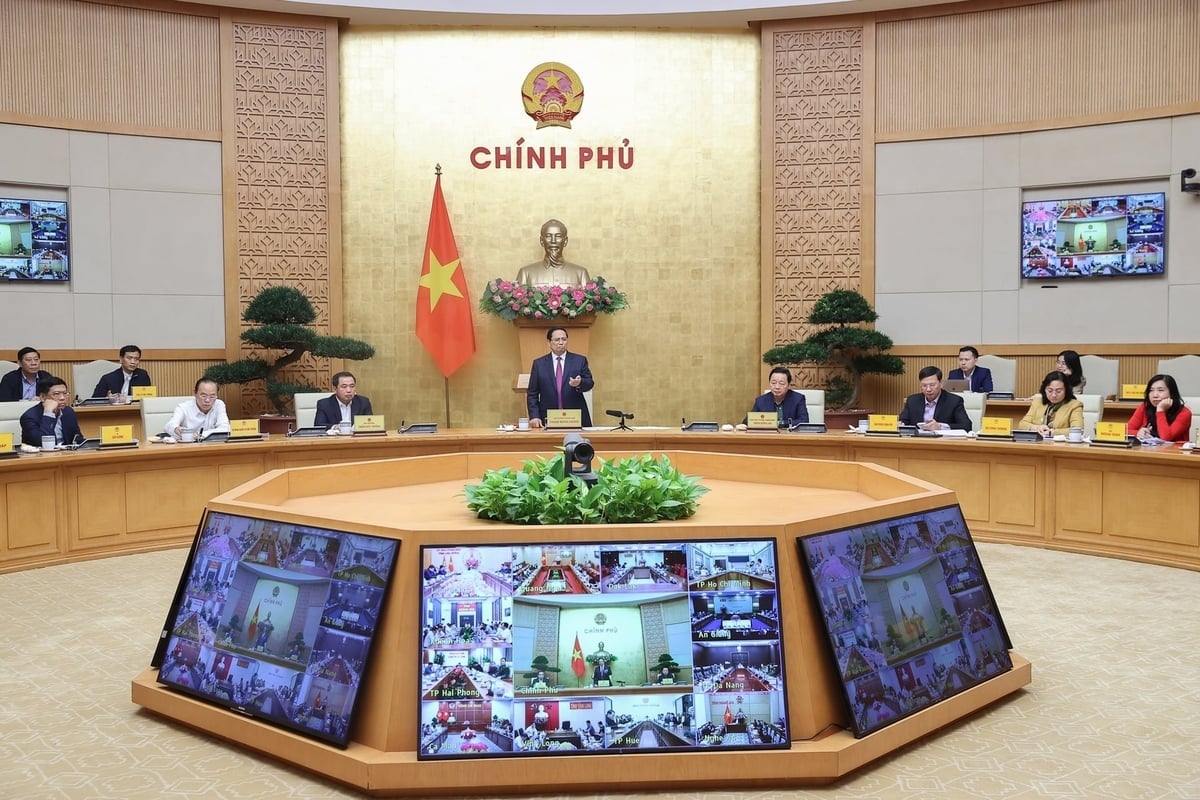 Thủ tướng Phạm Minh Chính chủ trì cuộc họp lần thứ 26 của Ban Chỉ đạo quốc gia chống khai thác IUU. Ảnh: VGP.