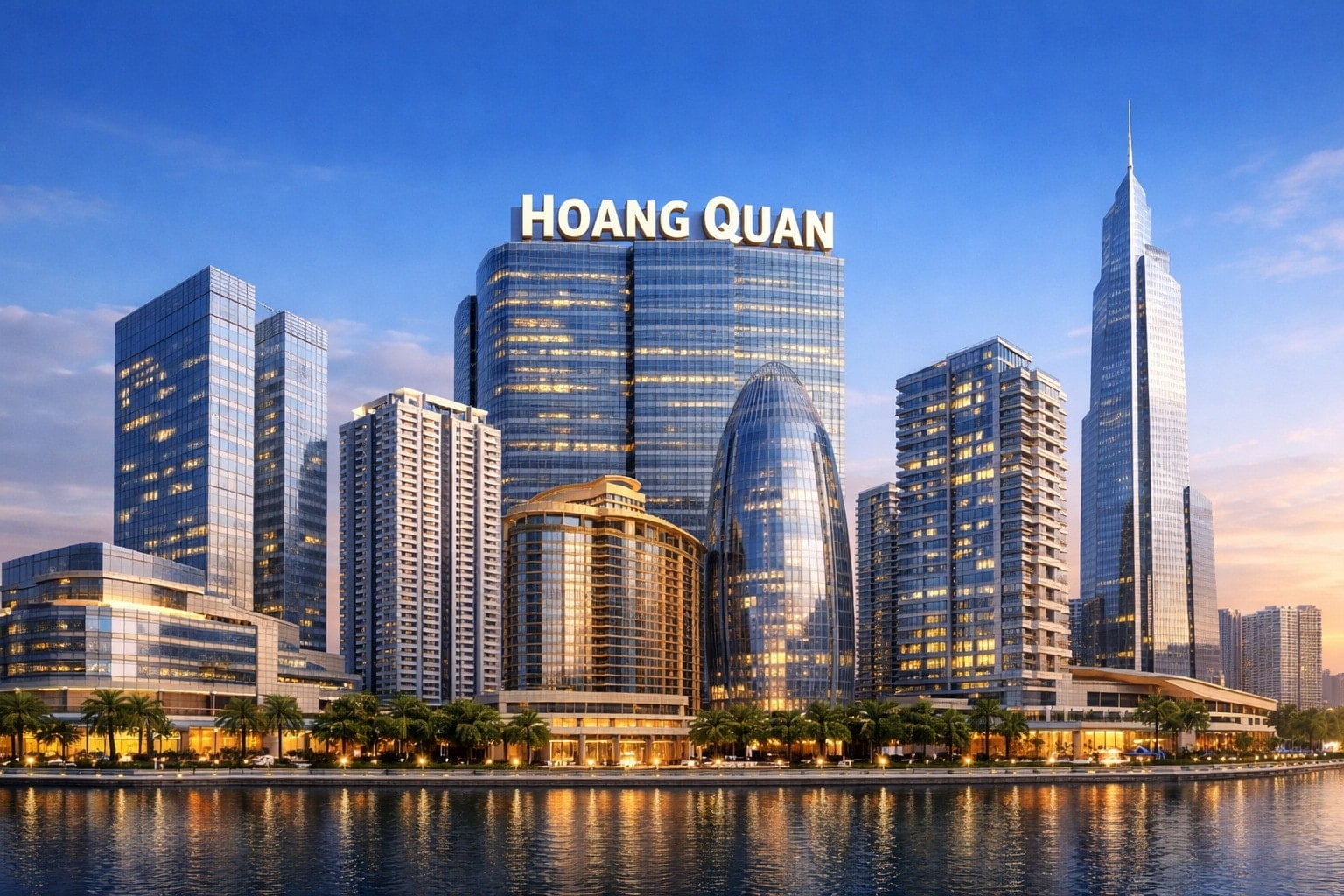 Hoang Quan Real Estate のプロジェクト。同社の中核事業活動を示しています。
