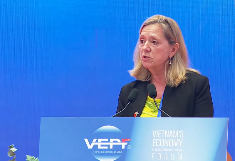 Paní Mariam J. Shermanová, ředitelka Světové banky ve Vietnamu
