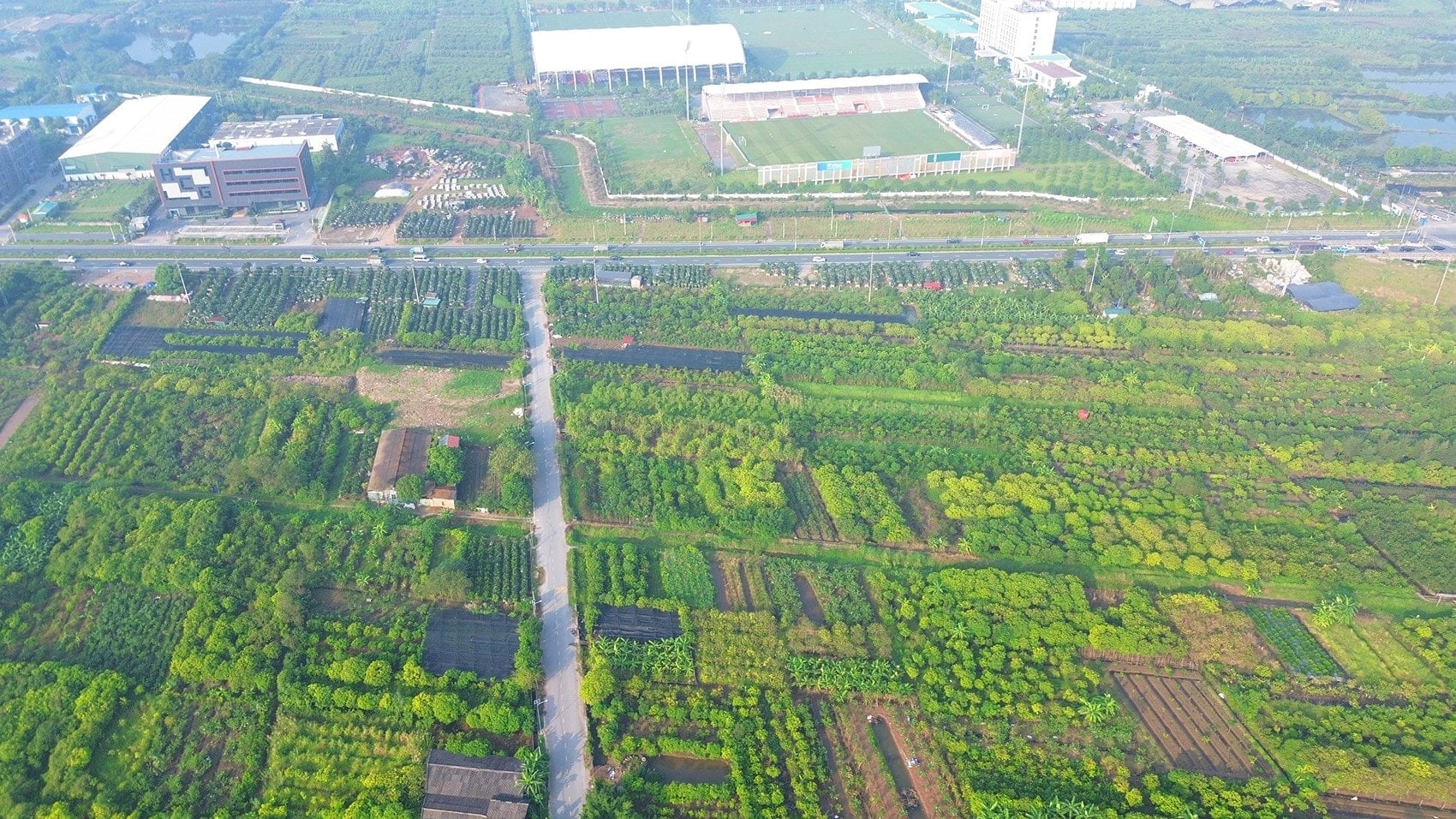 ដ្យាក្រាមផែនការលម្អិតនៃផ្នែកមុខងារសំខាន់ៗនៃសាខាសាកលវិទ្យាល័យវិទ្យាសាស្ត្រ និងបច្ចេកវិទ្យាហាណូយ ក្នុងទីក្រុងហឹងអៀន។