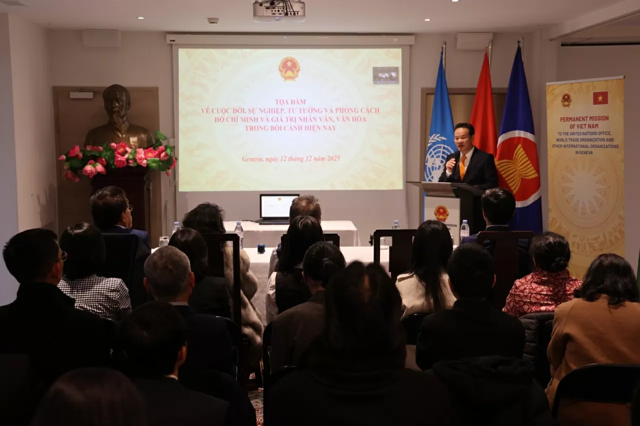 Không khí trang trọng và xúc động tại Tọa đàm tôn vinh Chủ tịch Hồ Chí Minh tại Geneva