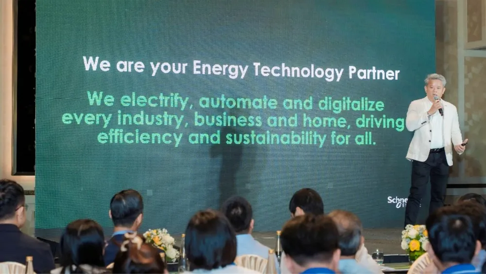 លោក Dang Nguyen Ngu អគ្គនាយករងក្រុមហ៊ុន Schneider Electric វៀតណាម និងកម្ពុជា បានថ្លែងនៅក្នុងព្រឹត្តិការណ៍នេះ។