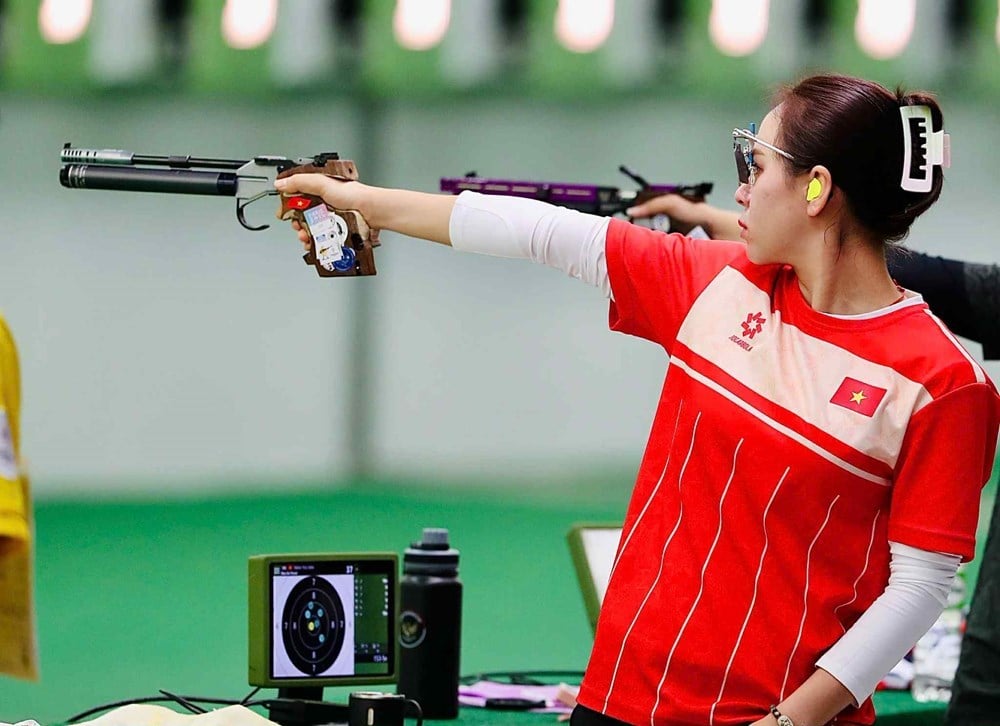 Trinh Thu Vinh překonala další rekord a získala svou čtvrtou zlatou medaili na 33. hrách SEA - foto 1