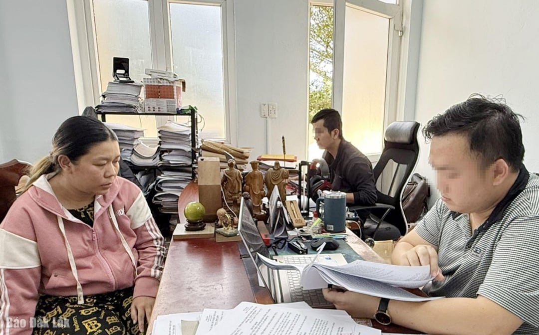 ជនសង្ស័យឈ្មោះ ភួង លៀន នៅប៉ុស្តិ៍នគរបាល។