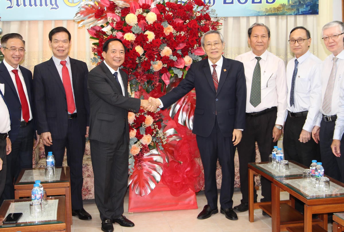 Delegace předala vánoční blahopřání Evangelické církvi Vietnamu (jižní region). Foto: Q.D.