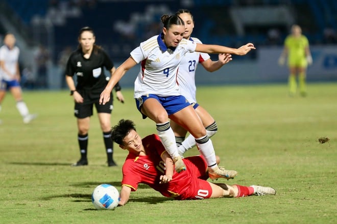 Regional newspaper: 'If the goal had been allowed by the referee, the Vietnamese women's team wouldn't have suffered such a bitter defeat' - Photo 5. Báo khu vực: 'Nếu bàn thắng được trọng tài công nhận, đội tuyển nữ Việt Nam không thất bại cay đắng’- Ảnh 5.