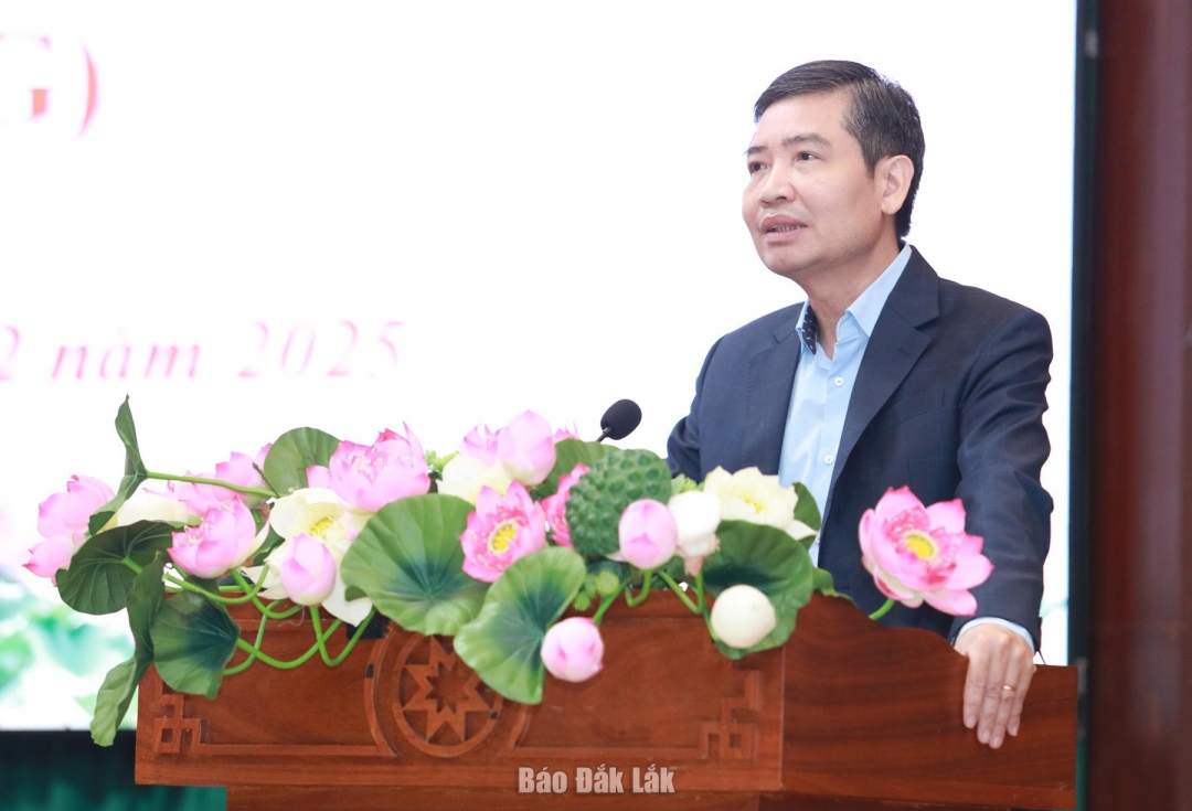 លោក តា អាញ់ ទួន អនុលេខាគណៈកម្មាធិការបក្សខេត្ត និងជាប្រធានគណៈកម្មាធិការប្រជាជនខេត្ត បានថ្លែងសុន្ទរកថាមួយ ដោយបញ្ជាក់ពីសមិទ្ធផលក្នុងការអនុវត្តភារកិច្ចអភិវឌ្ឍន៍សេដ្ឋកិច្ចសង្គម និងធានាការពារជាតិ និងសន្តិសុខជាតិក្នុងឆ្នាំ ២០២៥។
