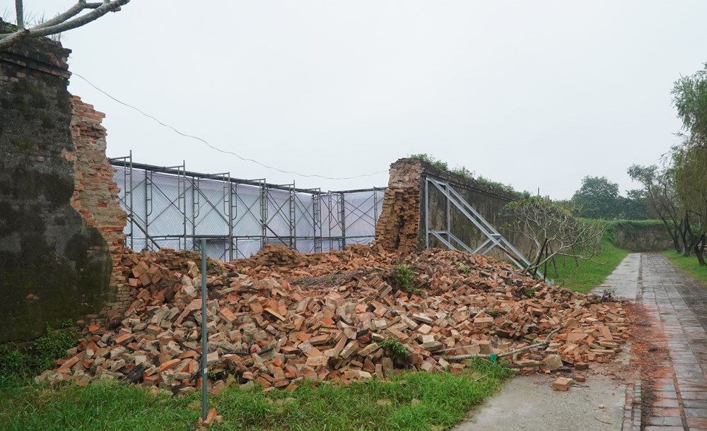 Hue City spends 2.2 billion VND on emergency repairs following the collapse of the Imperial Citadel wall - photo 1