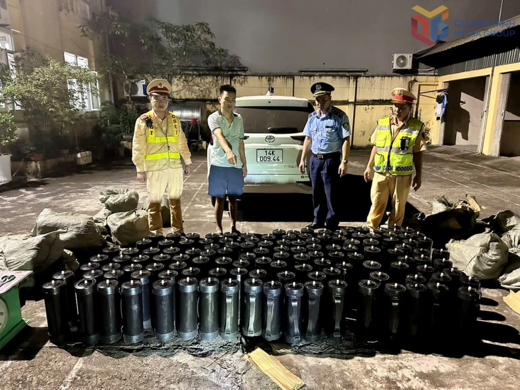 Tým 3 dopravní policie (provinční policie) zadržel osobu, která nelegálně přepravovala oxid dusný.