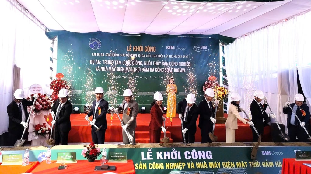 តំណាងរាស្ត្របានធ្វើពិធីបើកការដ្ឋានសាងសង់មជ្ឈមណ្ឌលចិញ្ចឹមកូនឈើ និងឧស្សាហកម្មវារីវប្បកម្មដាំដើមឈើ និងគម្រោងរោងចក្រថាមពលពន្លឺព្រះអាទិត្យ Dam Ha។