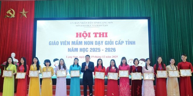100% cô giáo mầm non Lạng Sơn đoạt giải 