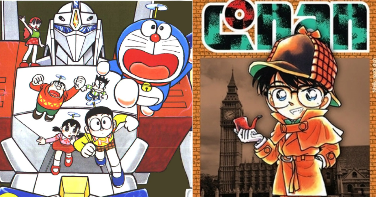 ドラえもんとコナンは、歴代ベストセラー漫画トップ5に入る。