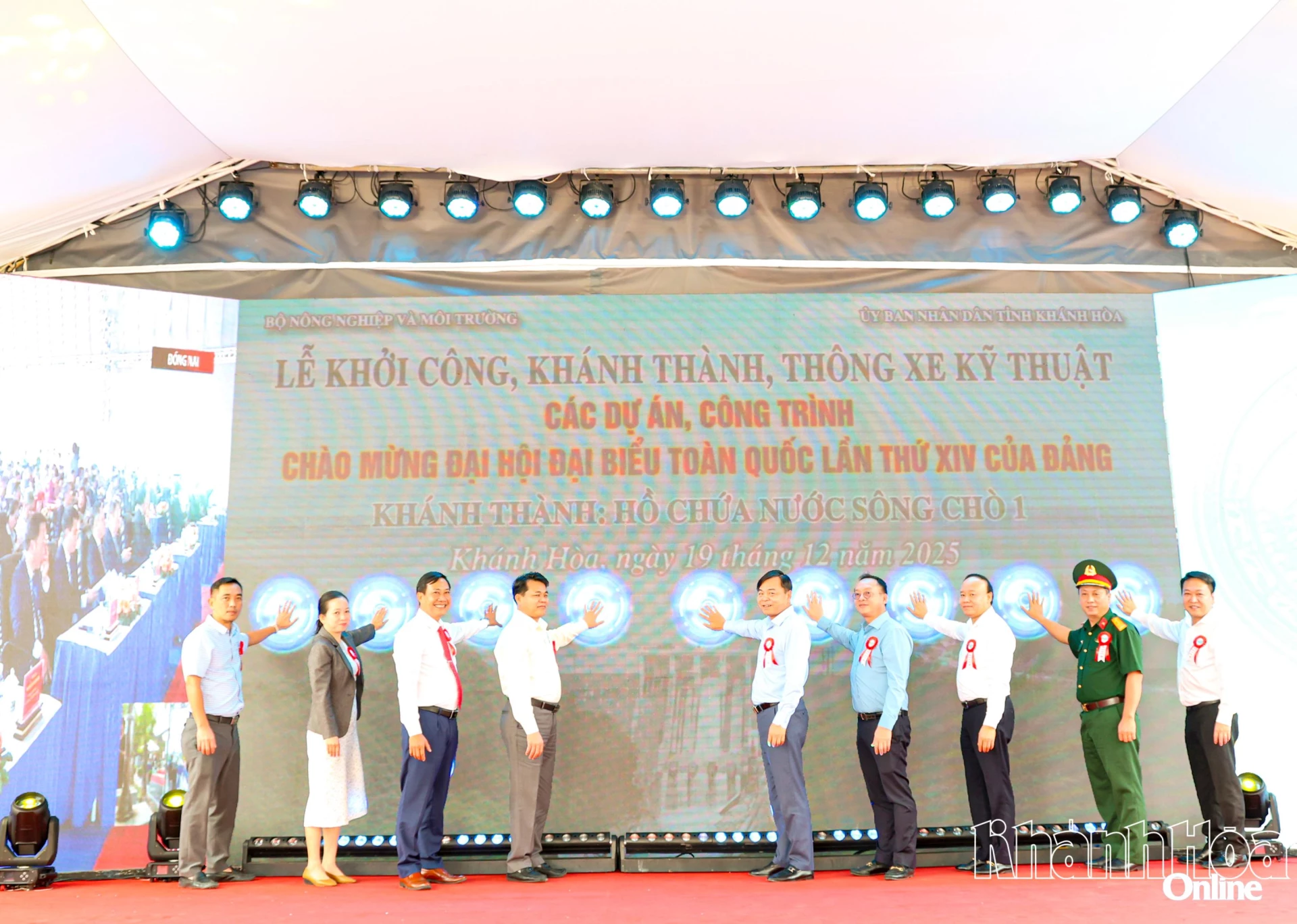 Para perwakilan telah menyempurnakan majlis perasmian projek Takungan Song Cho 1.