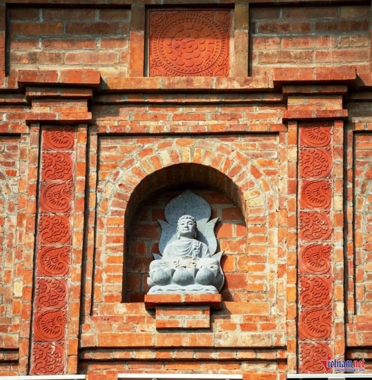 ស្តូបតូចៗនៅខាងក្នុងកន្លែងដែលតម្កល់ព្រះសារីរិកធាតុរបស់ព្រះពុទ្ធ។