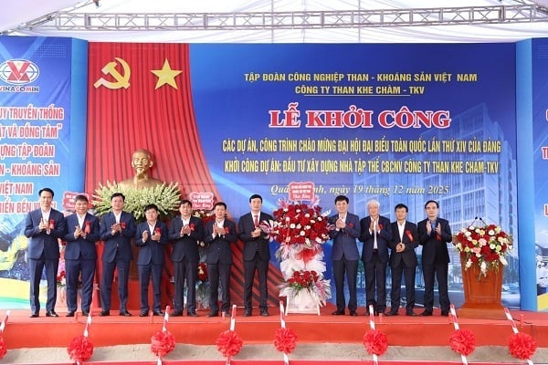 Dự án Đầu tư xây dựng Nhà tập thể CBCNV Công ty Than Khe Chàm - TKV là một trong số 237 công trình, dự án quy mô lớn trên phạm vi toàn quốc được Chính phủ lựa chọn khánh thành, khởi công chào mừng Đại hội Đại biểu toàn quốc lần thứ XIV của Đảng. Ảnh: TKV.