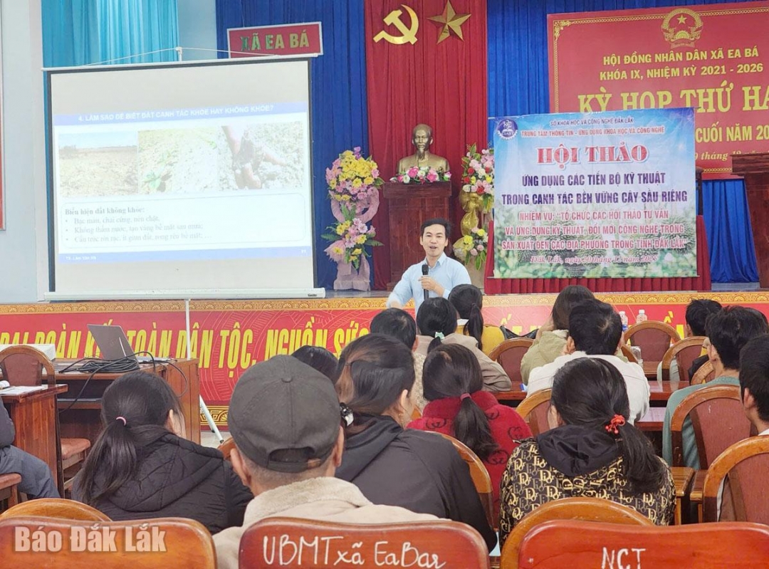 លោកវេជ្ជបណ្ឌិត ឡាំ វ៉ាន់ ហា (វិទ្យាស្ថានបច្ចេកវិទ្យាកម្រិតខ្ពស់) បានថ្លែងសុន្ទរកថា។
