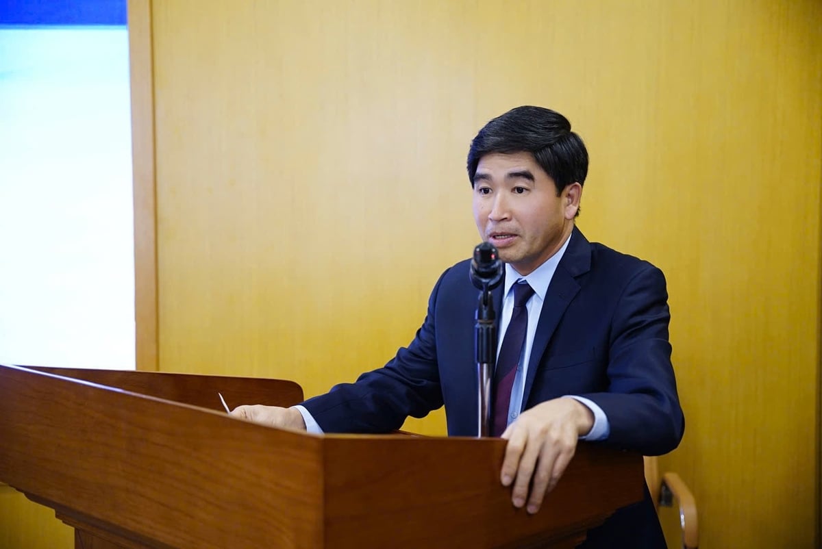 Ông Lương Văn Anh, Phó Cục trưởng Cục Quản lý và Xây dựng công trình thủy lợi (Bộ Nông nghiệp và Môi trường). Ảnh: Linh Linh.
