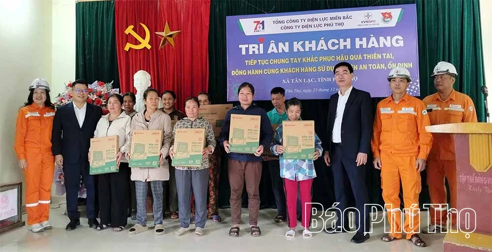 Phu Tho Power Company uttrycker tacksamhet till sina kunder.