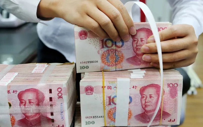 Đồng Nhân dân tệ của Trung Quốc. (Ảnh: AFP/TTXVN)