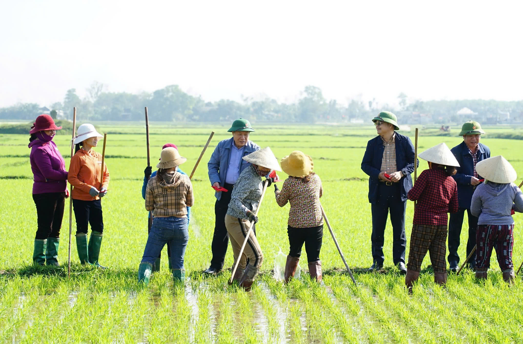 Lãnh đạo tỉnh Quảng Trị ra đồng lì xì cho nông dân- Ảnh 1.