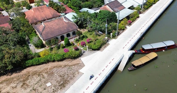 Was zieht Touristen in das alte Häuserdorf Tien Giang?