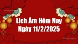 오늘의 음력 2025: 음력 2025년 2월 11일, 영구 달력 2025년 2월 11일 보기