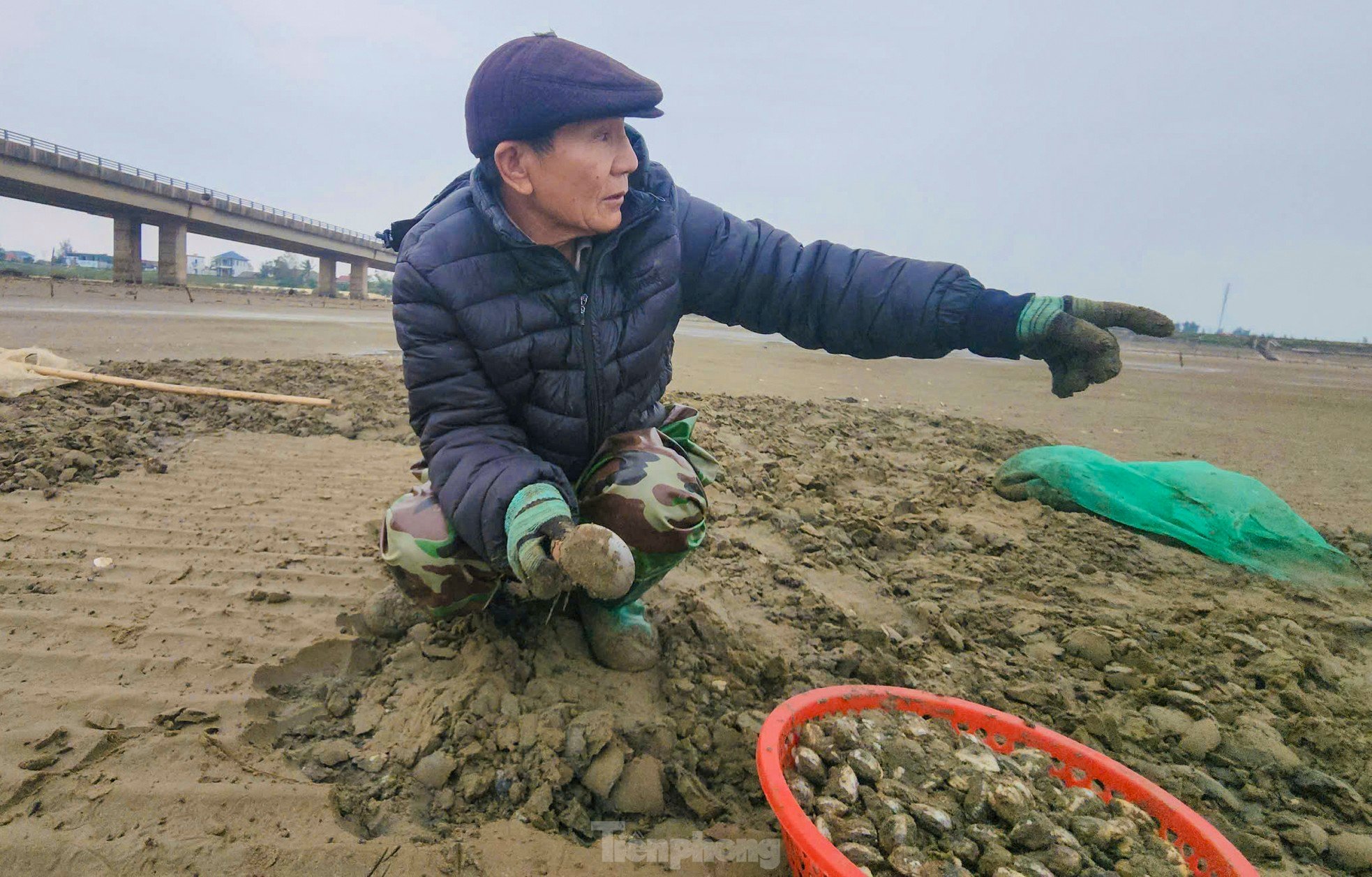 元旦の寒さの中、港で生計を立てる写真3