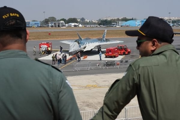 Su-57E បើកឆាកកណ្តាលនៅ Aero India