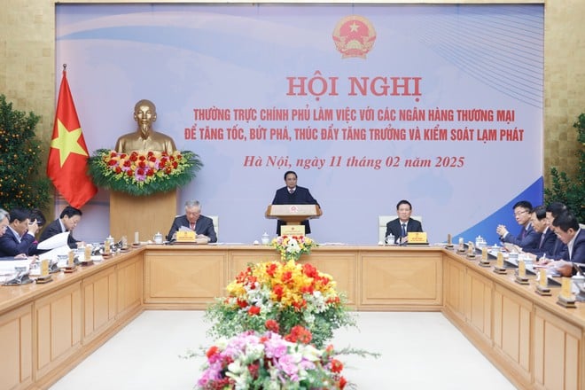 Thủ tướng chủ trì Hội nghị làm việc với các ngân hàng thương mại