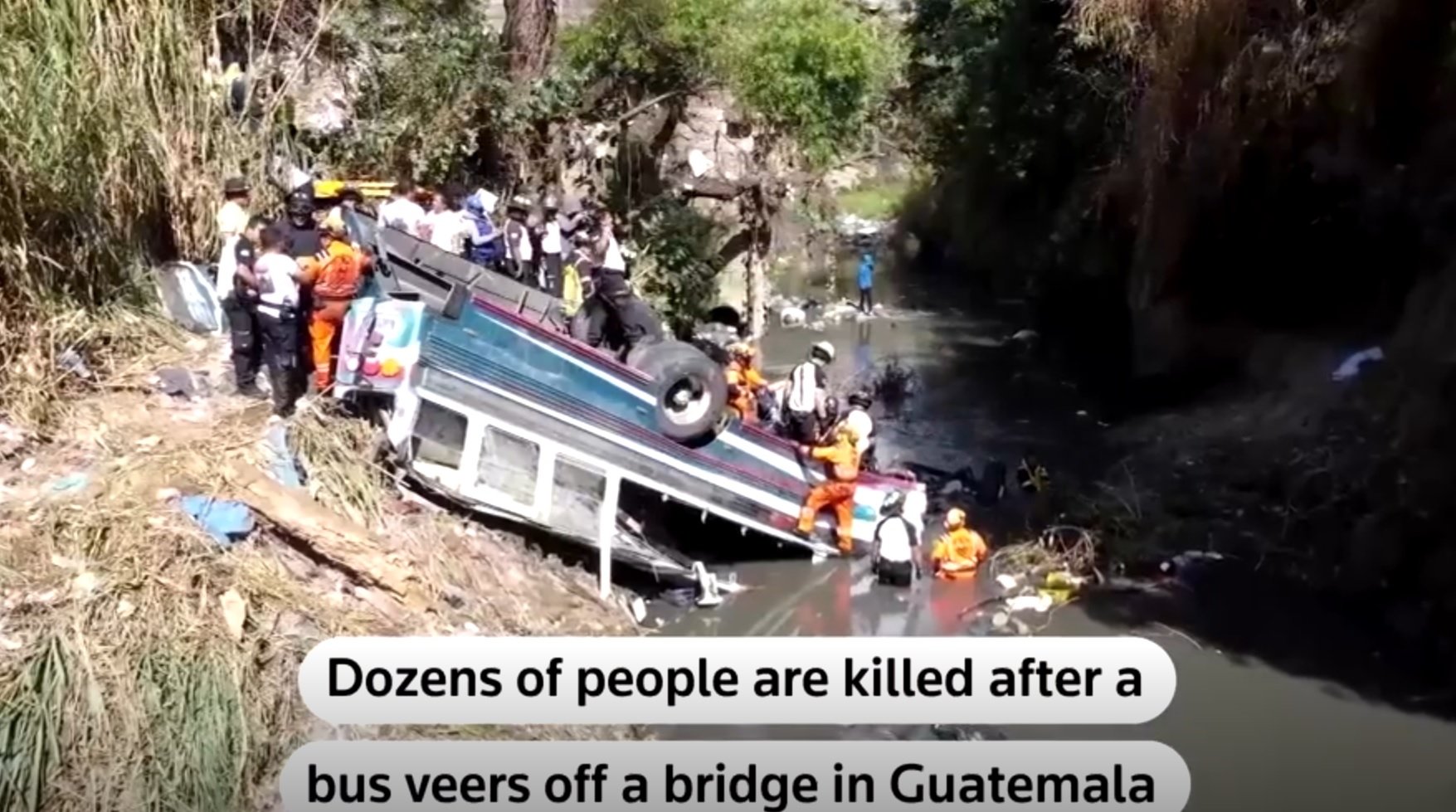 Au moins 50 morts au Guatemala après un accident de bus hors de la route