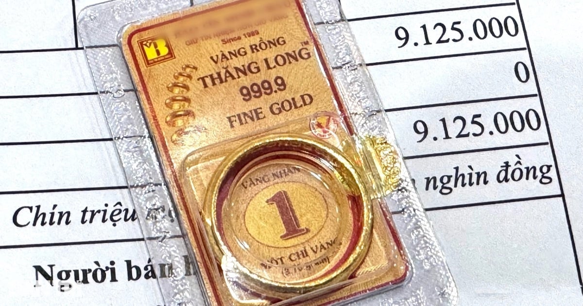 Gold price suddenly increased by a million dong, surpassing the 91 million dong mark in the selling price