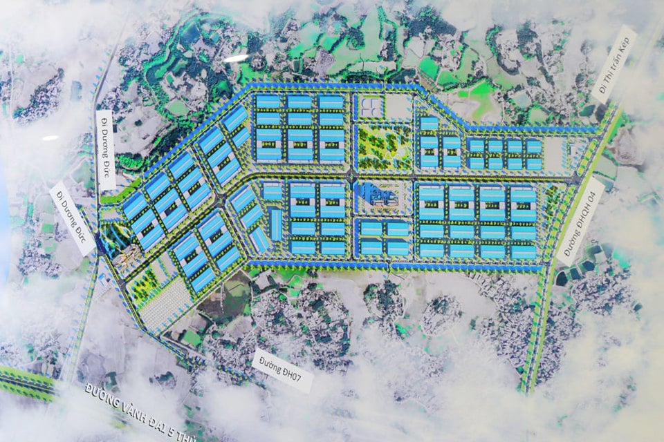 Landscape planning diagram of My Thai industrial park.