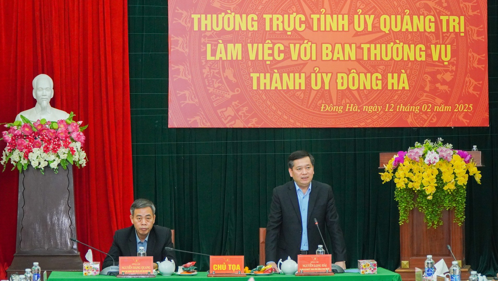 Le secrétaire du Parti provincial de Quang Tri, Nguyen Long Hai : Recherche sur l'élargissement des limites administratives de la ville. Dong Ha sur la base de la garantie du développement durable