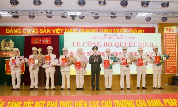 Quang Ninh Provincial Police: 9 department-level leaders and equivalent voluntarily asked to retire before the age limit