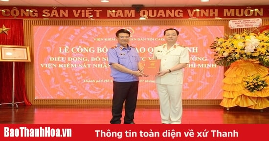 Nomination du camarade Le Van Dong au poste de procureur en chef du Parquet populaire de Ho Chi Minh-Ville