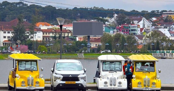 Da Lat suspende la explotación de vehículos eléctricos turísticos a partir del 15 de febrero