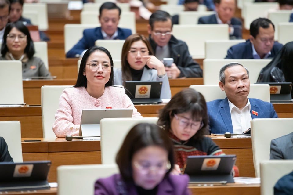 Les délégués de l'Assemblée nationale assistent à la séance de l'après-midi du 12 février - Photo : Media.quochoi.vn