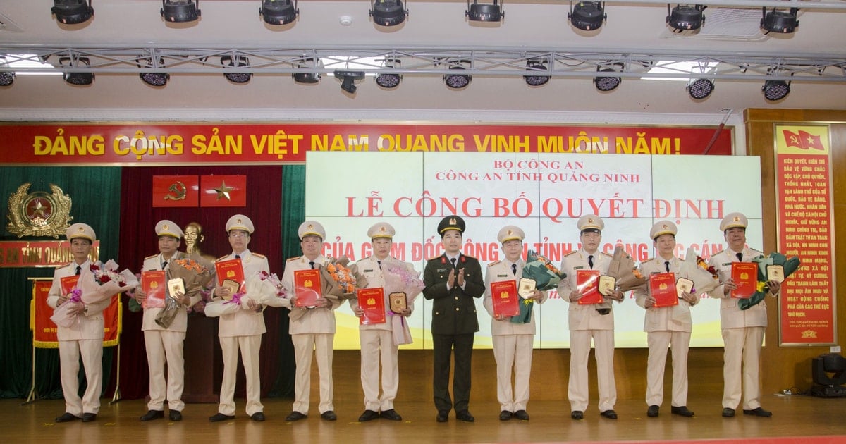 9 department-level leaders of Quang Ninh Provincial Police Department apply for early retirement