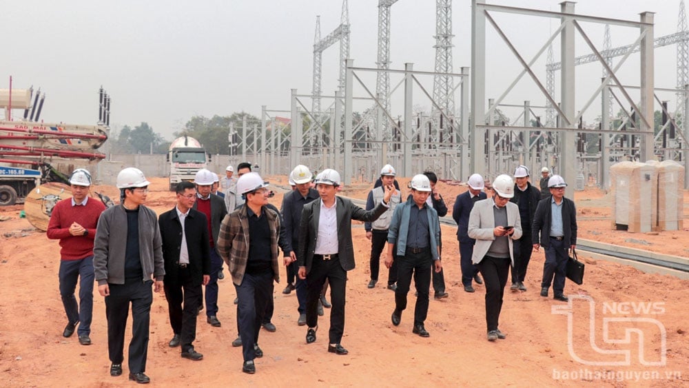 Phu Binh 2 220kV Transformer Station Project: Striving to complete and energize by the end of March 2025