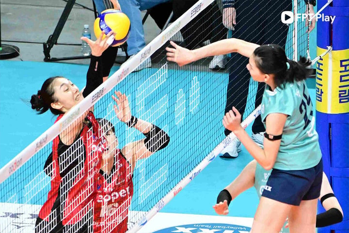 GS Caltex Seoul KIXX's victory over Hwaseong IBK Altos had Bich Thuy's strong mark. (Photo: KOVO)