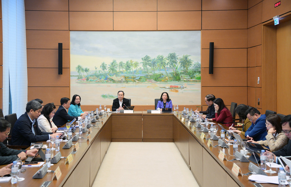 Szene der Diskussionssitzung der Delegierten der Nationalversammlung in Gruppe 13 – Foto: Quochoi.vn