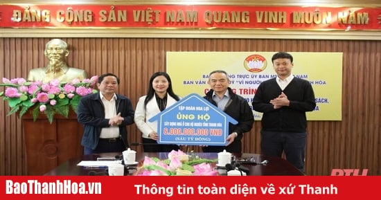 Hoa Loi Group supports 6 billion VND to build houses for poor households, policy families, and households with housing difficulties.